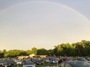 Rainbow over bengies drive-in theatre